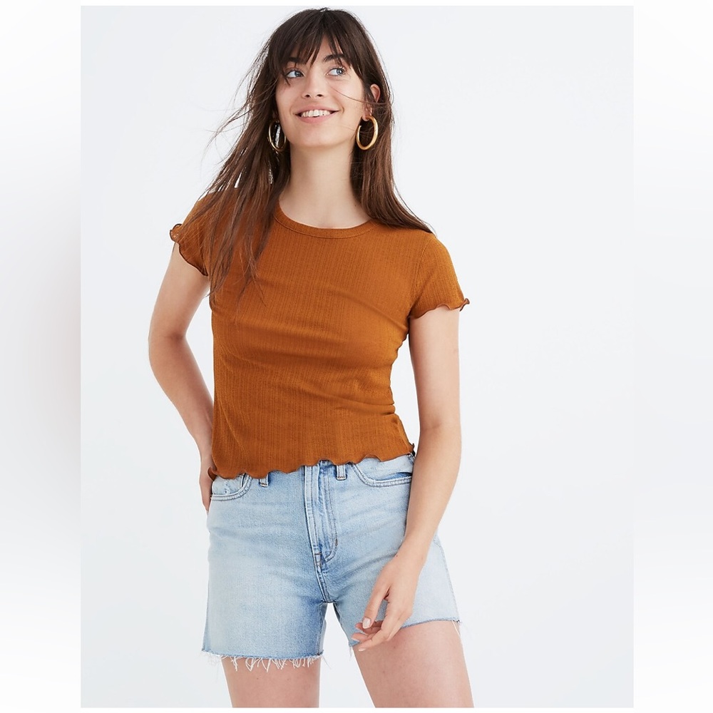 Madewell Sheer Summer Baby Tee Sz XS